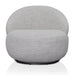 Swivel Fabric Lounge Chair - Fog Grey - image 2