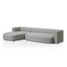 Left Chaise Sofa - Grey - image 3