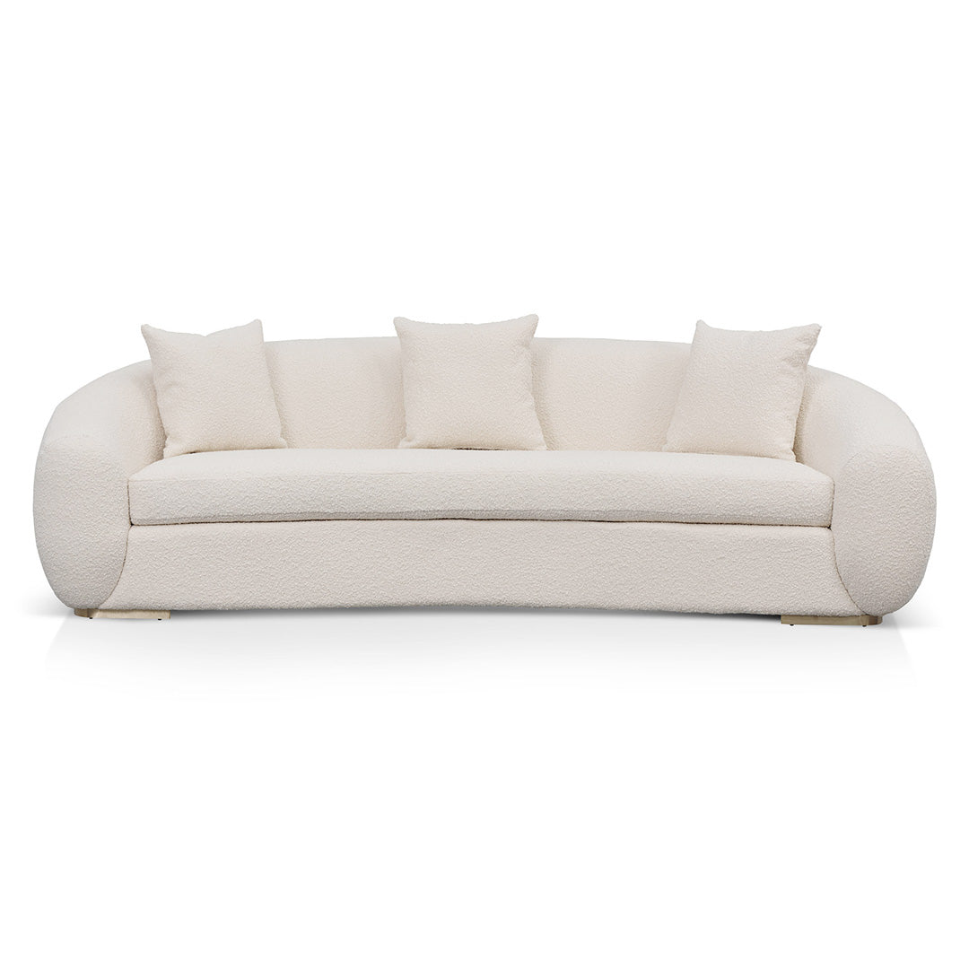 Seater Sofa - Ivory White Boucle