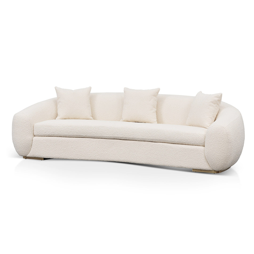Seater Sofa - Ivory White Boucle