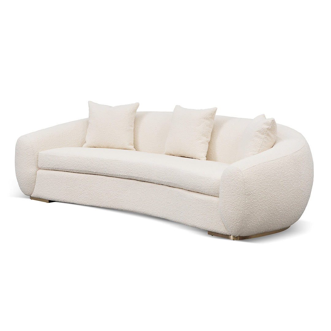 Seater Sofa - Ivory White Boucle