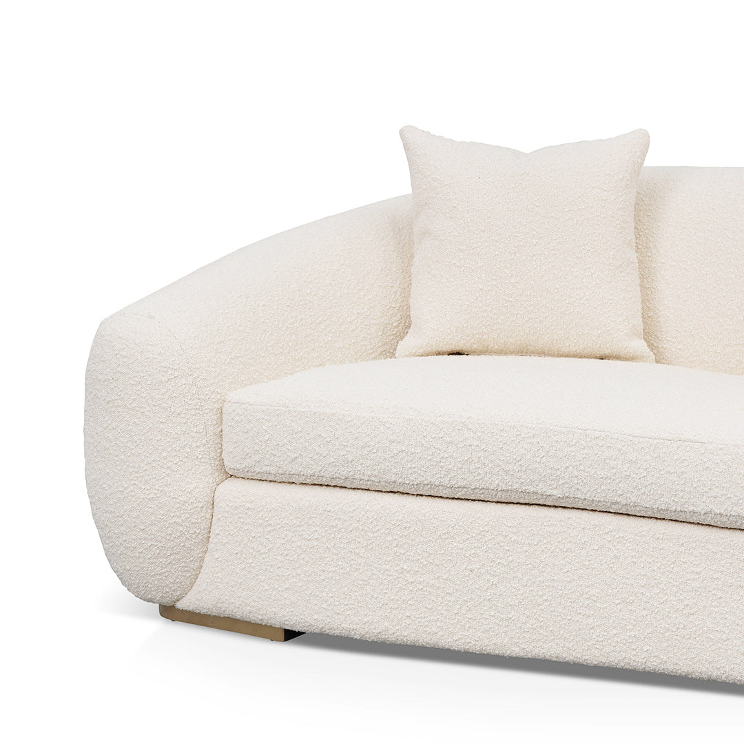Seater Sofa - Ivory White Boucle
