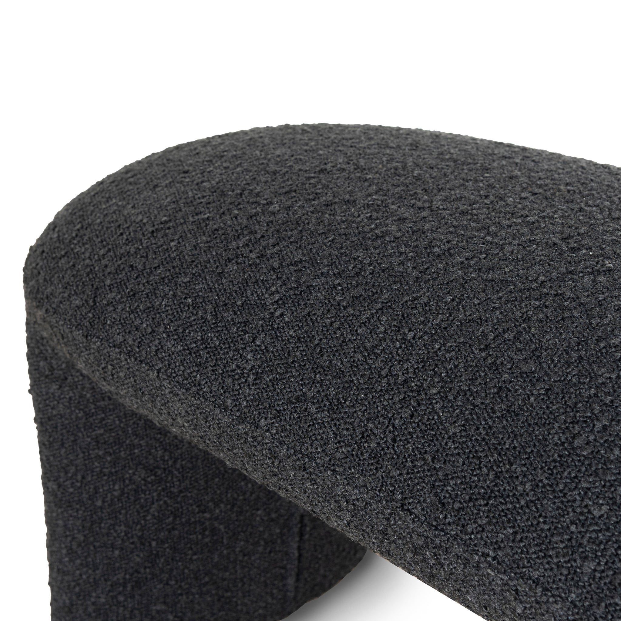 CLC8670-YY 1.5m Long Ottoman Bench - Charcoal Boucle