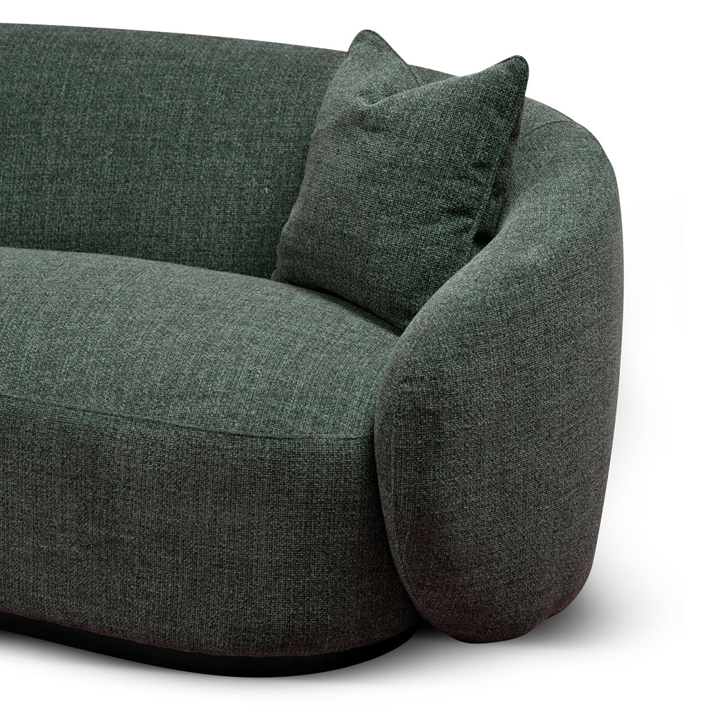 CLC8777-CA 3 Seater Fabric Sofa -  Moss Green