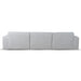 4 Seater Fabric Sofa - Fog Grey - image 10