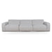 4 Seater Fabric Sofa - Fog Grey - image 2