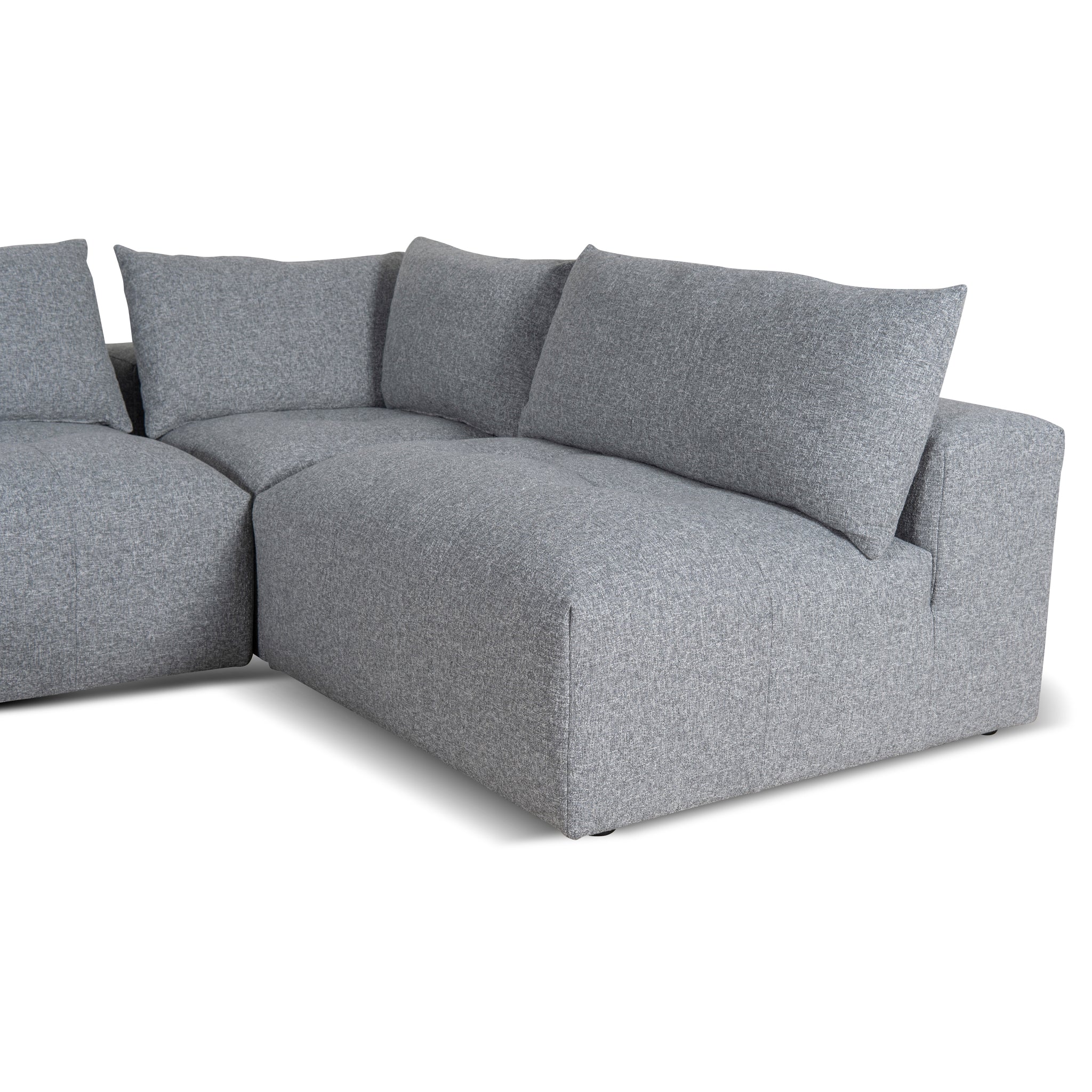 CLC8862-KSO Right Chaise Fabric Sofa - Glacier Grey