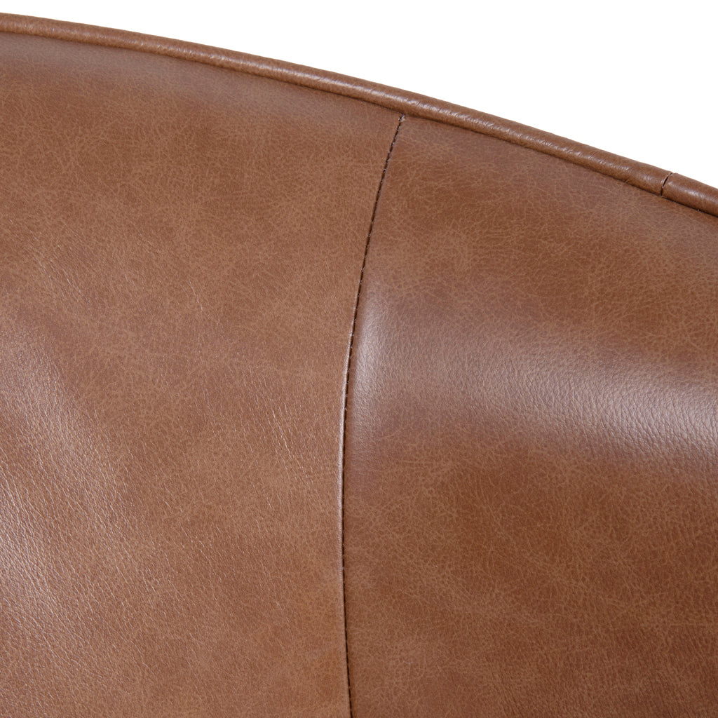 Armchair - Caramel Brown Leather - image 10