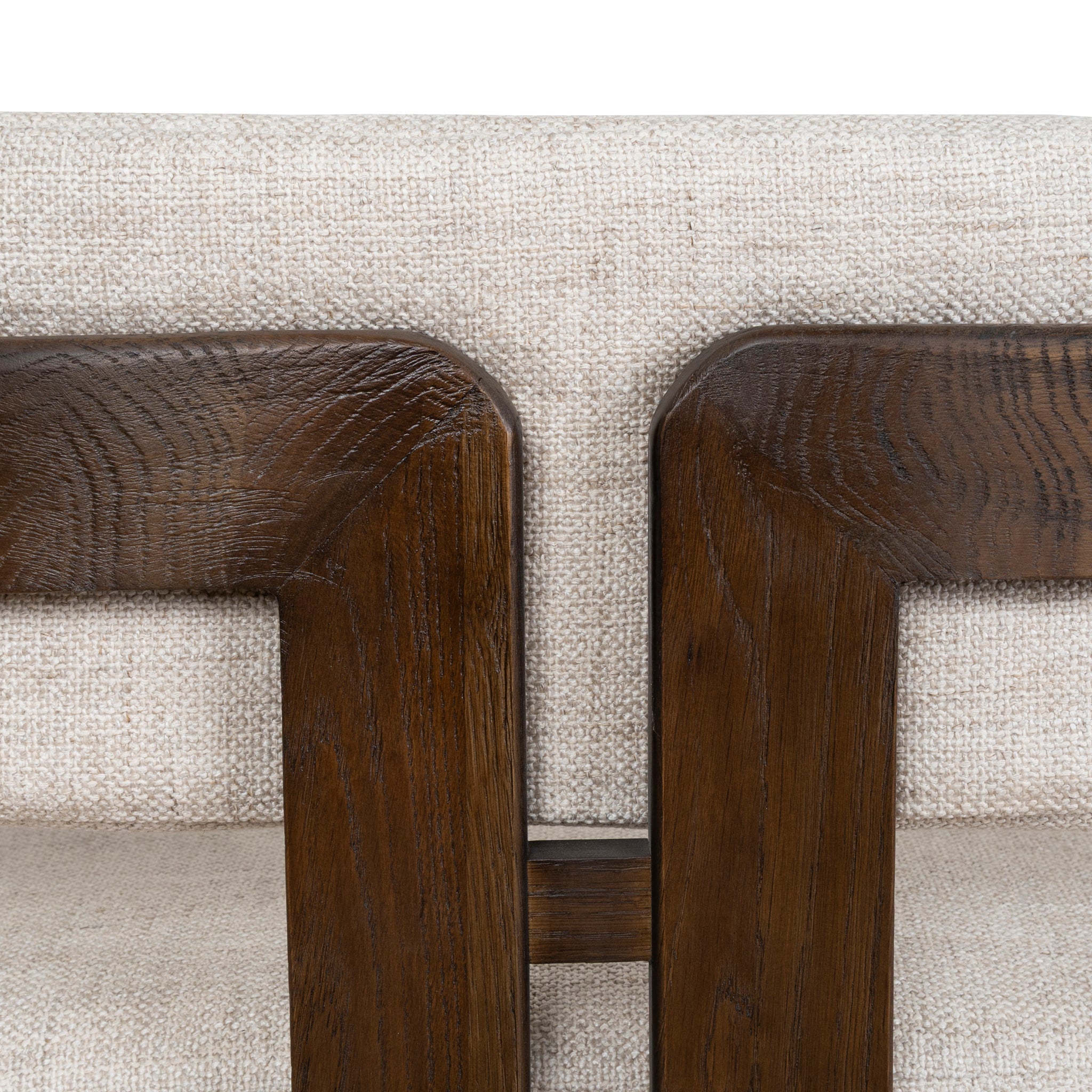 CLC8895-NI Walnut Armchair - Linen