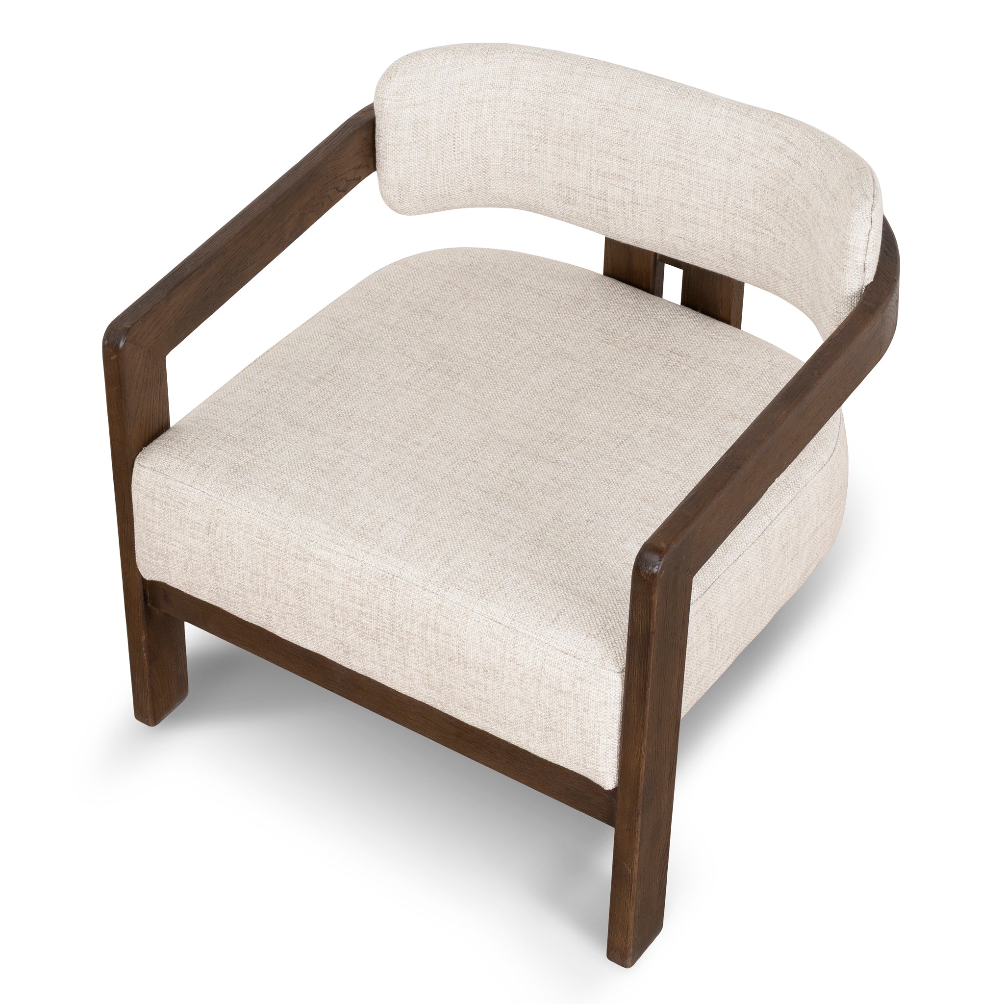 CLC8895-NI Walnut Armchair - Linen