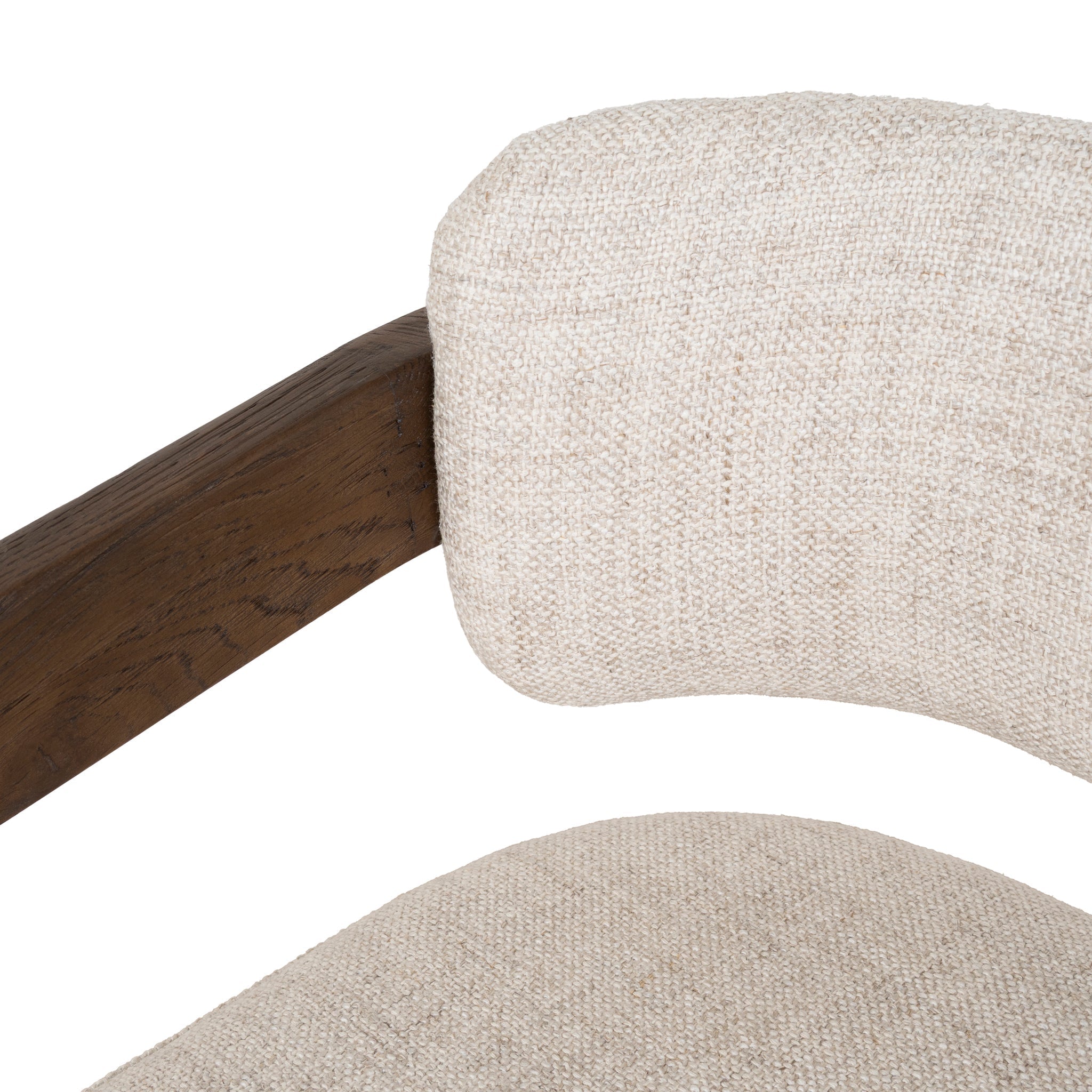 CLC8895-NI Walnut Armchair - Linen