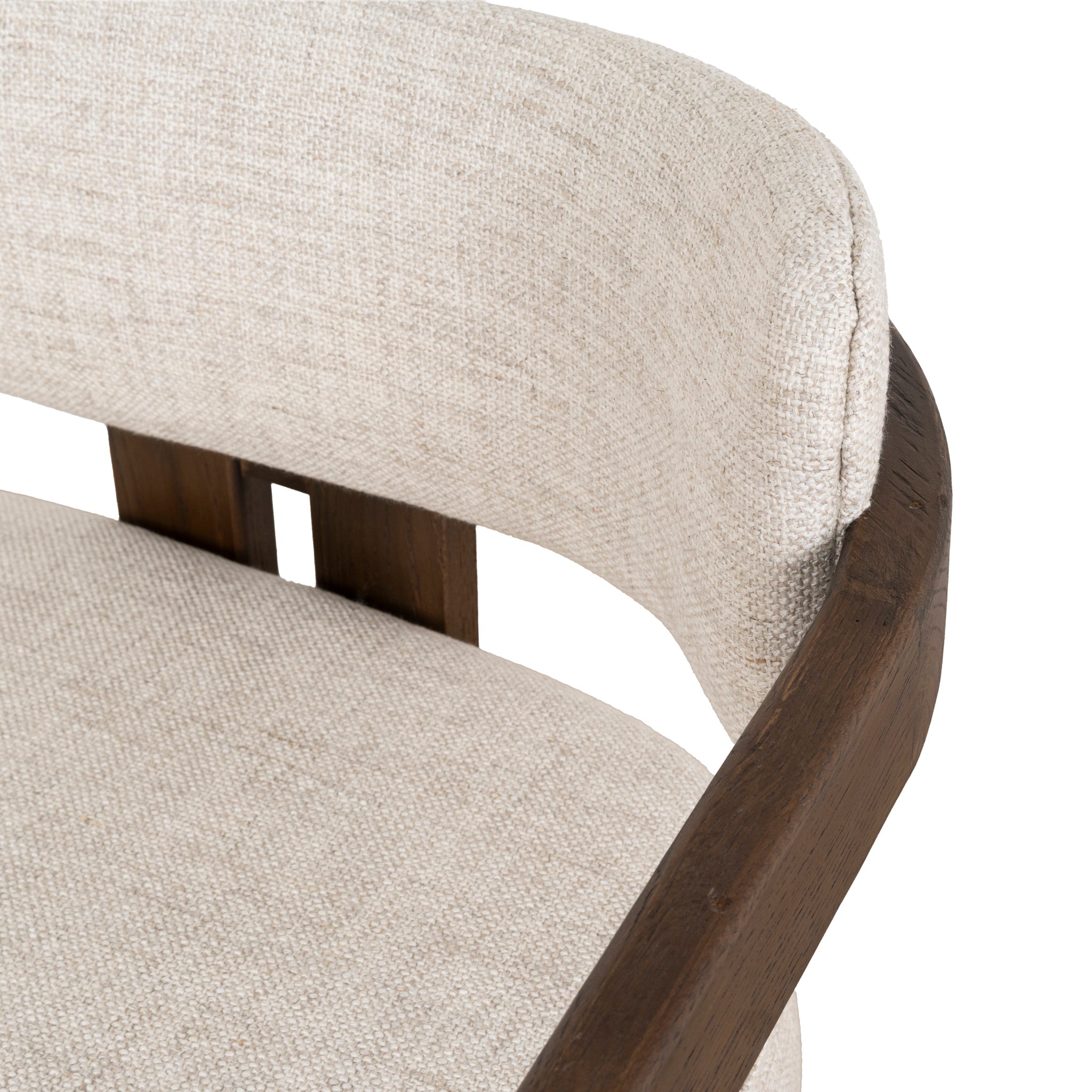 CLC8895-NI Walnut Armchair - Linen