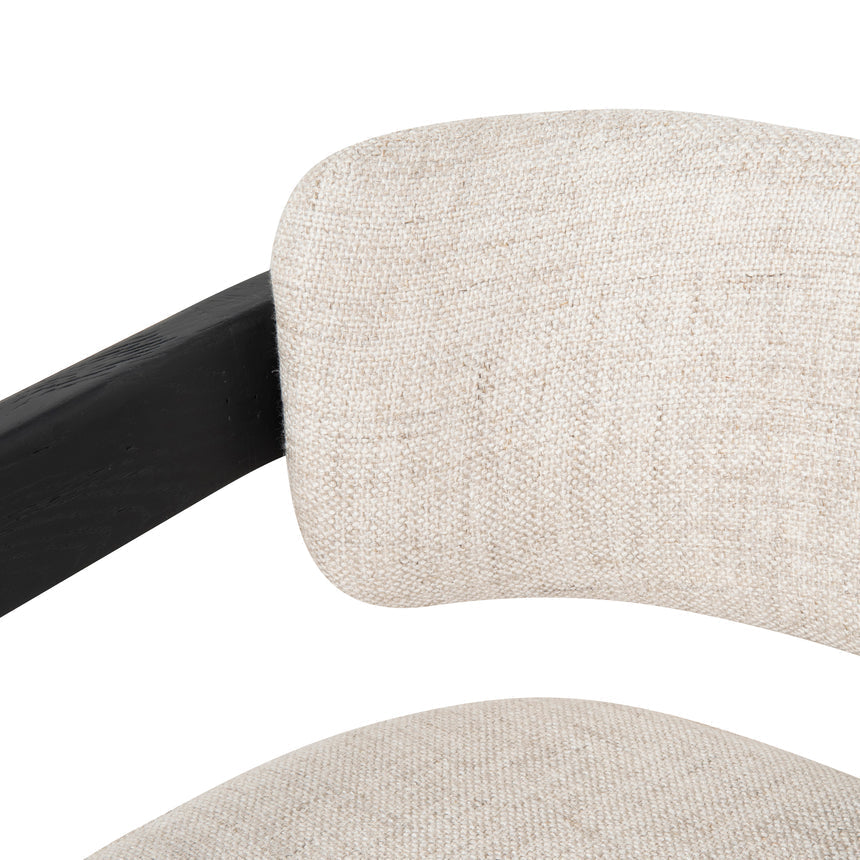 Black Armchair - Linen