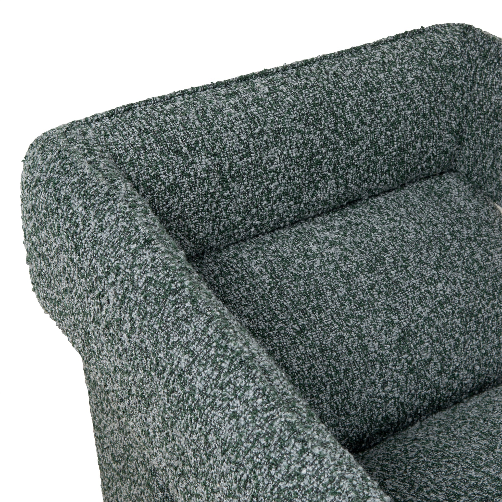 CLC8910-CA Swivel Armchair - Green Boucle