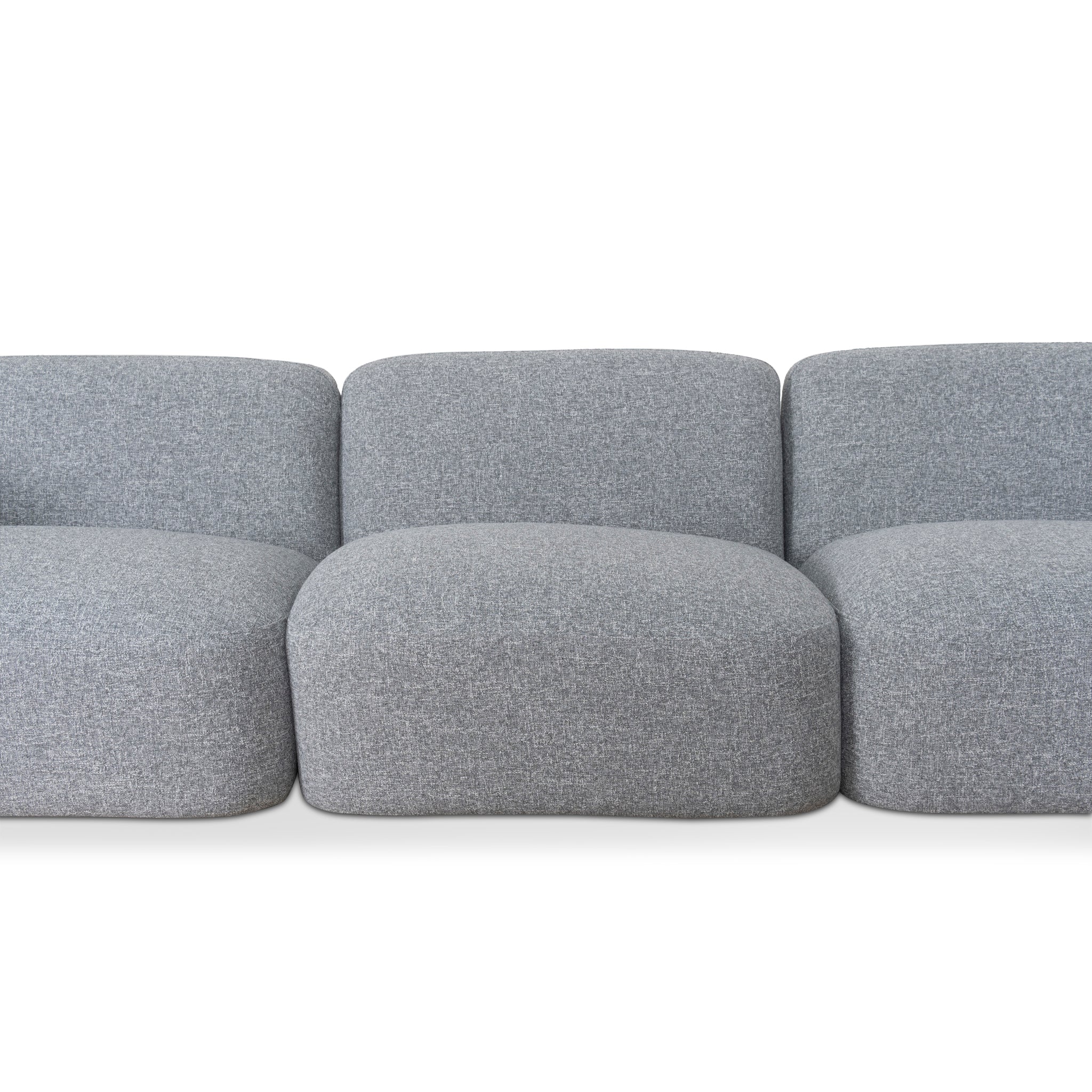 CLC8965-KSO Right Chaise Modular Sofa - Glacier Grey