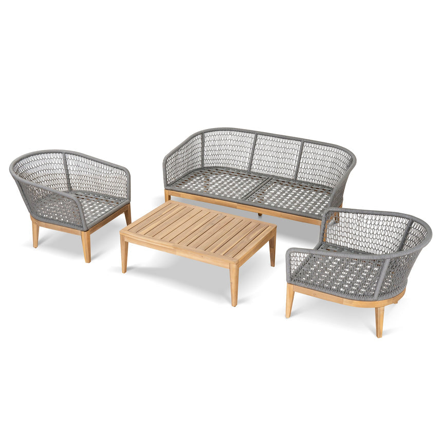 Johan 4pcs Outdoor Lounge Set - Grey