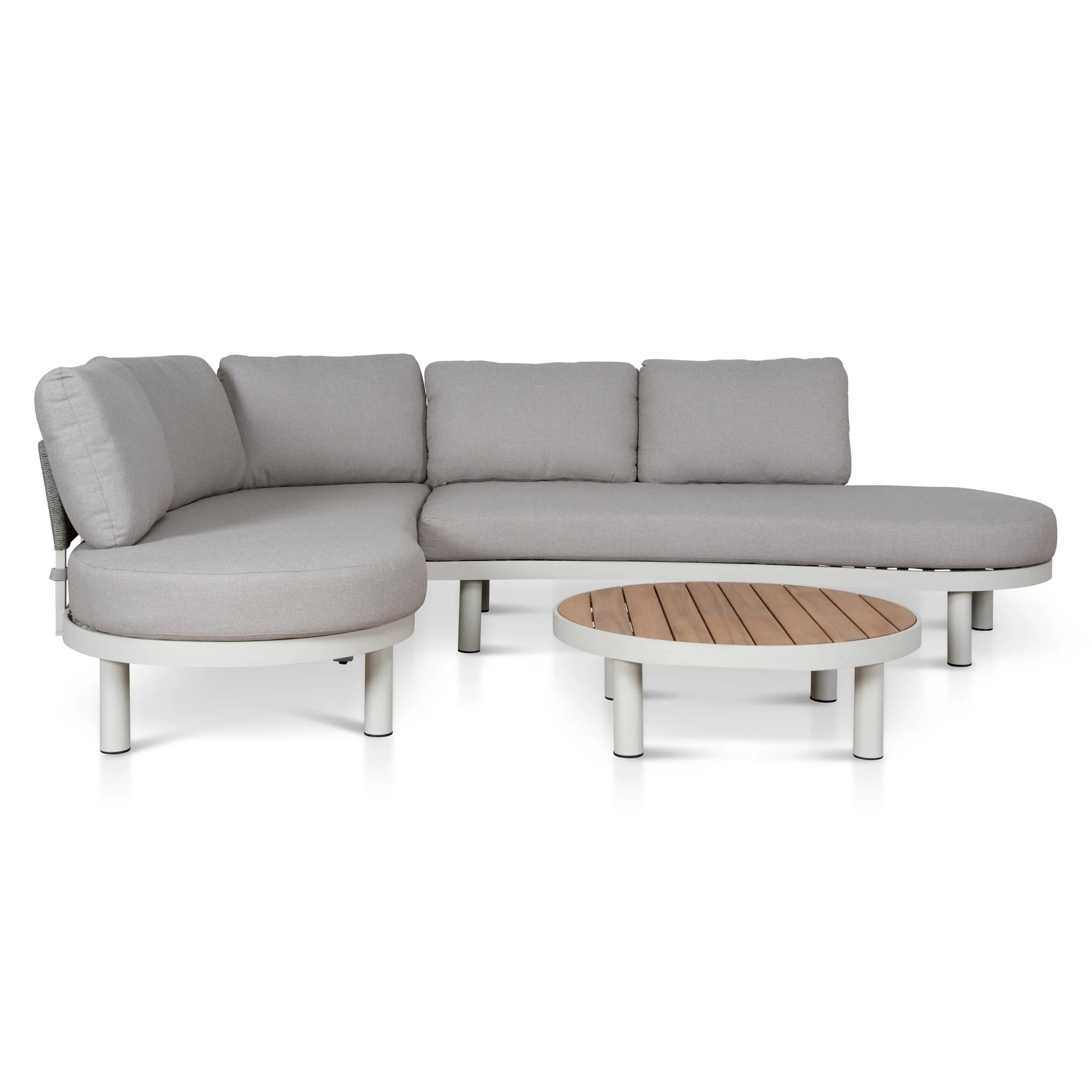 Showcasing Petala 2pcs Outdoor Corner Lounge Set - Light Brown LS12165-EM Lounge Set by Calibre Furniturs