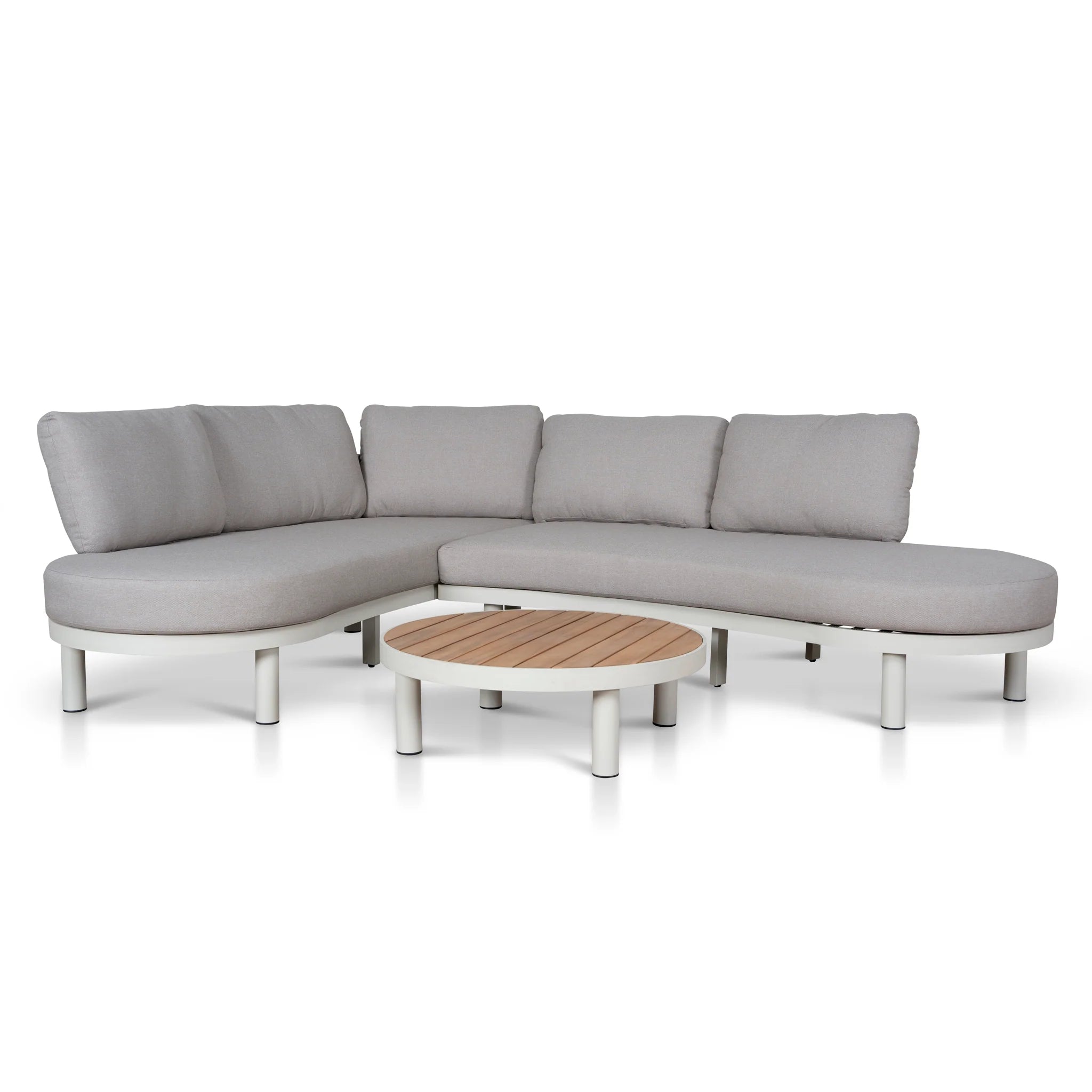Showcasing Petala 2pcs Outdoor Corner Lounge Set - Light Brown LS12165-EM Lounge Set by Calibre Furniturs