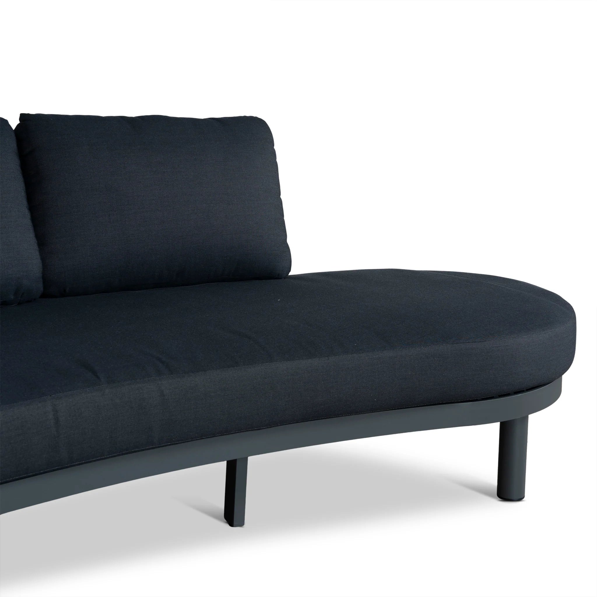 Baria 2pcs Outdoor Corner Lounge Set - Royal Dark Grey