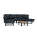 Showcasing Baria 2pcs Outdoor Corner Lounge Set - Royal Dark Grey LS12166-EM Lounge Set by Calibre Furniturs