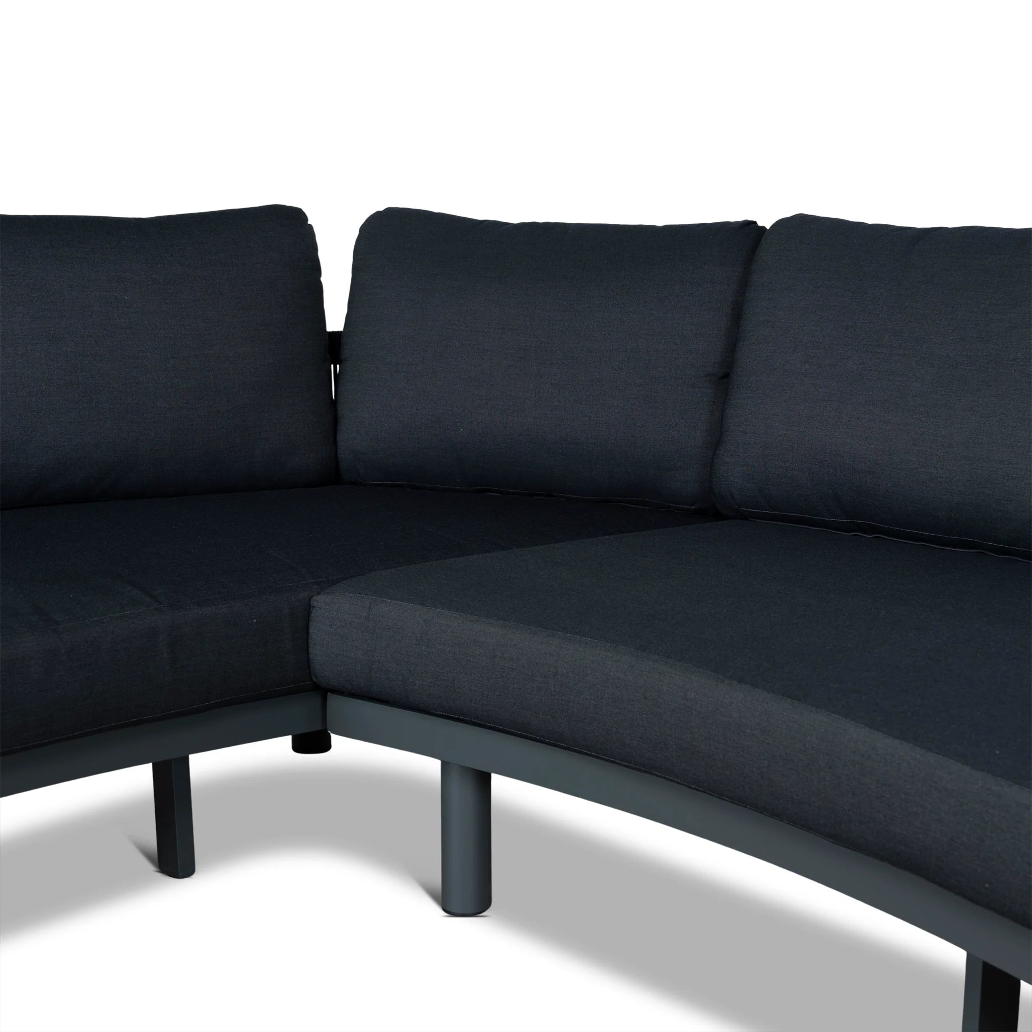 Baria 2pcs Outdoor Corner Lounge Set - Royal Dark Grey