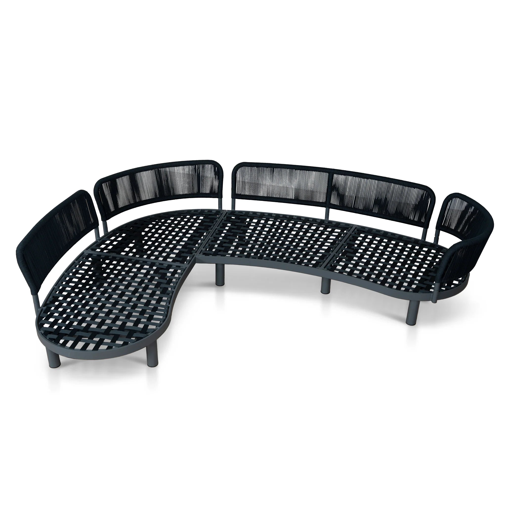 Vilosa Outdoor Corner Sofa - Royal Dark Grey