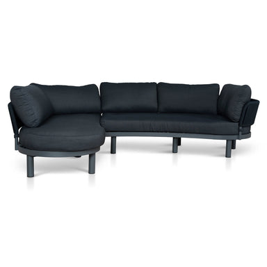 Showcasing Vilosa Outdoor Corner Sofa - Royal Dark Grey LS12168-EM Sofas by Calibre Furniturs