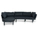 Showcasing Vilosa Outdoor Corner Sofa - Royal Dark Grey LS12168-EM Sofas by Calibre Furniturs