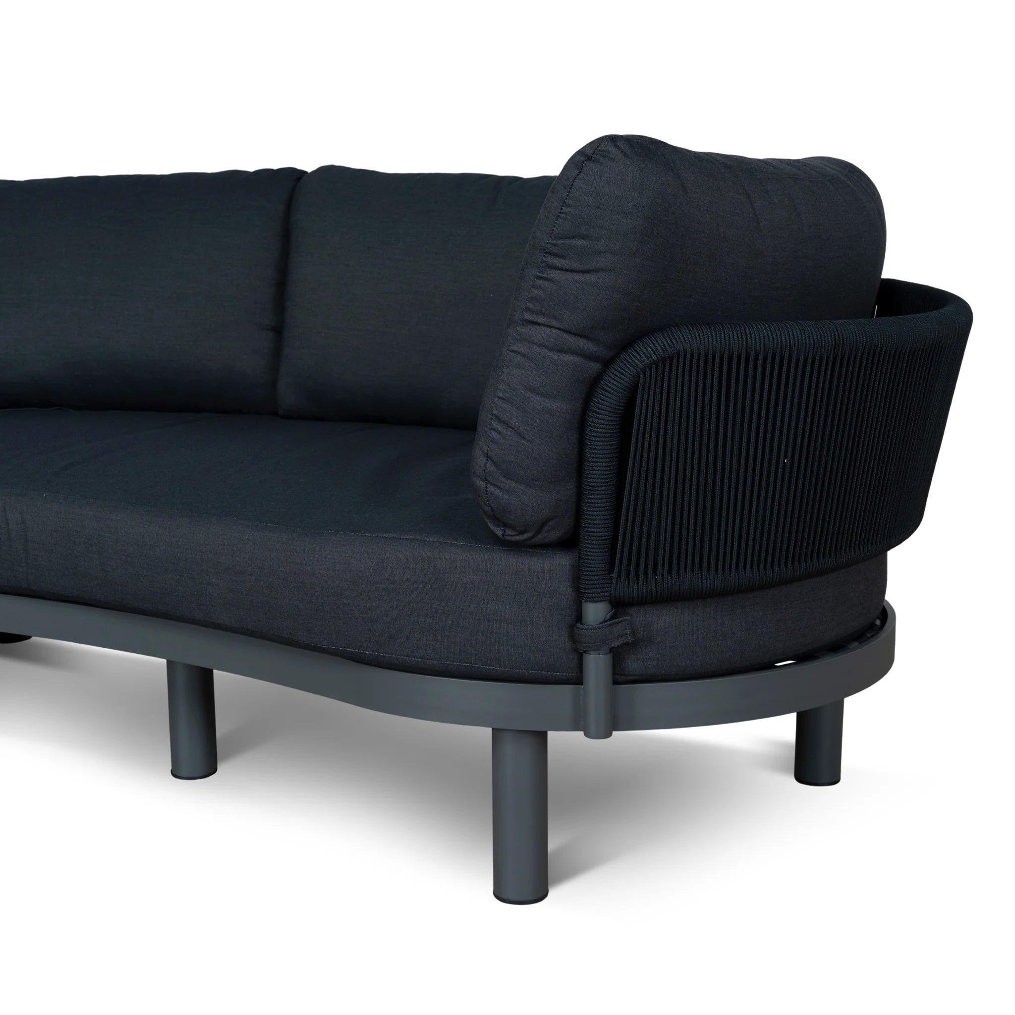 Vilosa Outdoor Corner Sofa - Royal Dark Grey