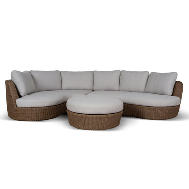 Showcasing Torena 2pcs Outdoor Corner Lounge Set - Light Brown LS12169-EM Lounge Set by Calibre Furniturs