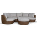 Showcasing Torena 2pcs Outdoor Corner Lounge Set - Light Brown LS12169-EM Lounge Set by Calibre Furniturs