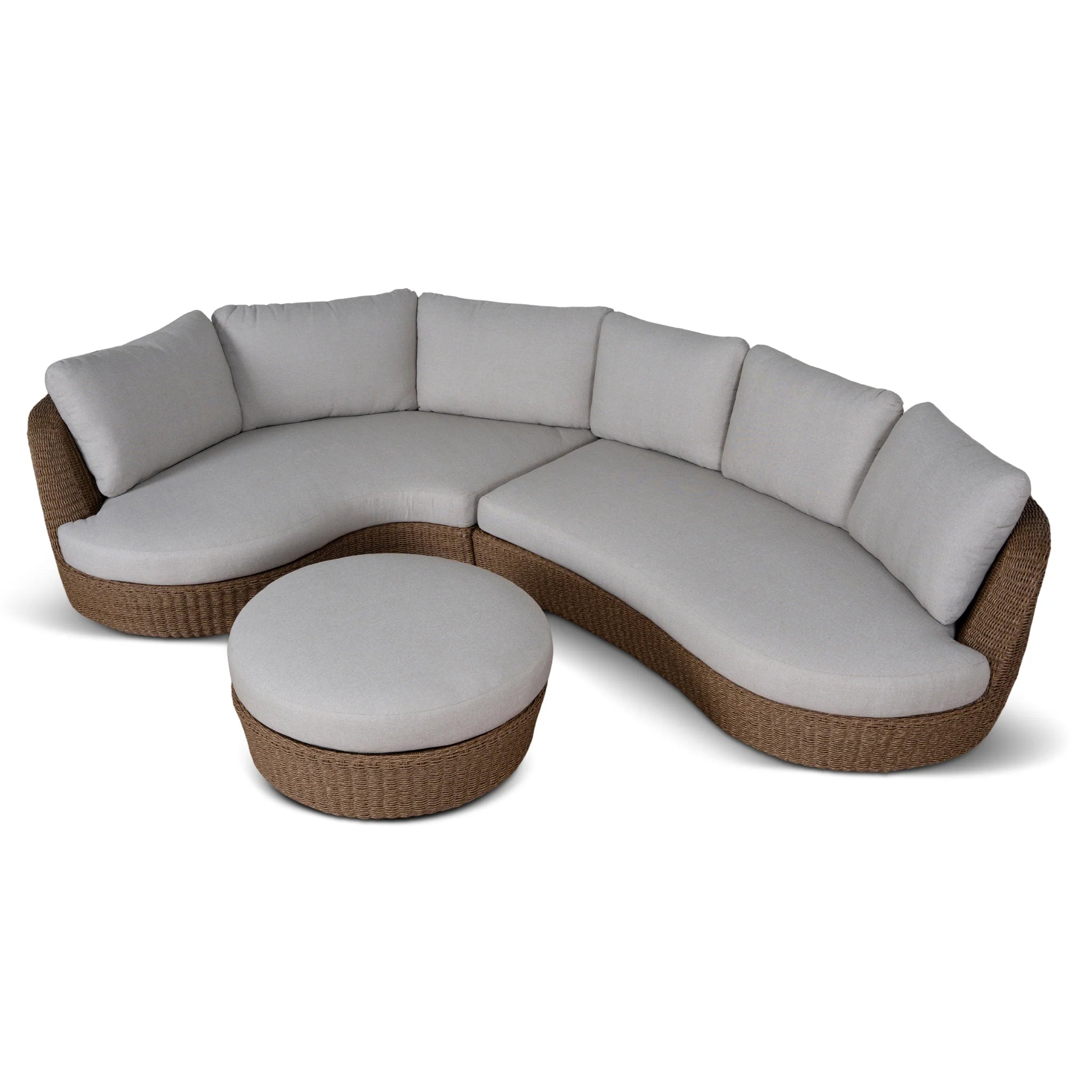 Showcasing Torena 2pcs Outdoor Corner Lounge Set - Light Brown LS12169-EM Lounge Set by Calibre Furniturs