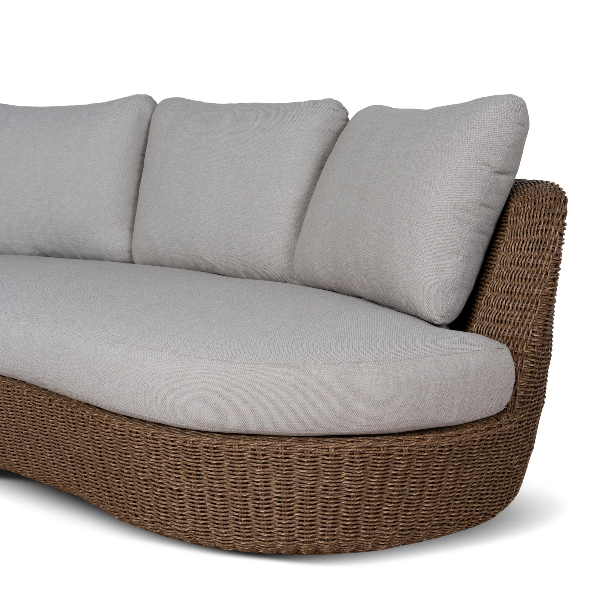Torena 2pcs Outdoor Corner Lounge Set - Light Brown