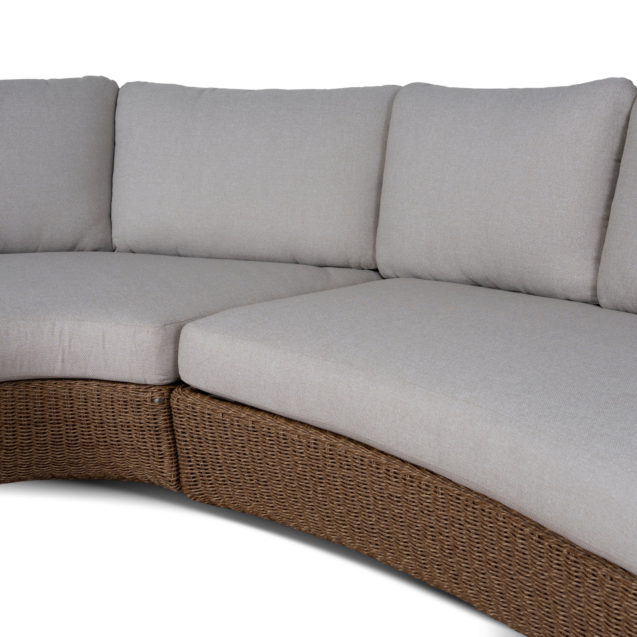 Torena 2pcs Outdoor Corner Lounge Set - Light Brown