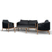 Showcasing Degucora 4pcs Outdoor Lounge Set - Anthracite LS12171-EM Lounge Set by Calibre Furniturs