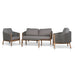 4pcs Outdoor Lounge Set - Light Brown