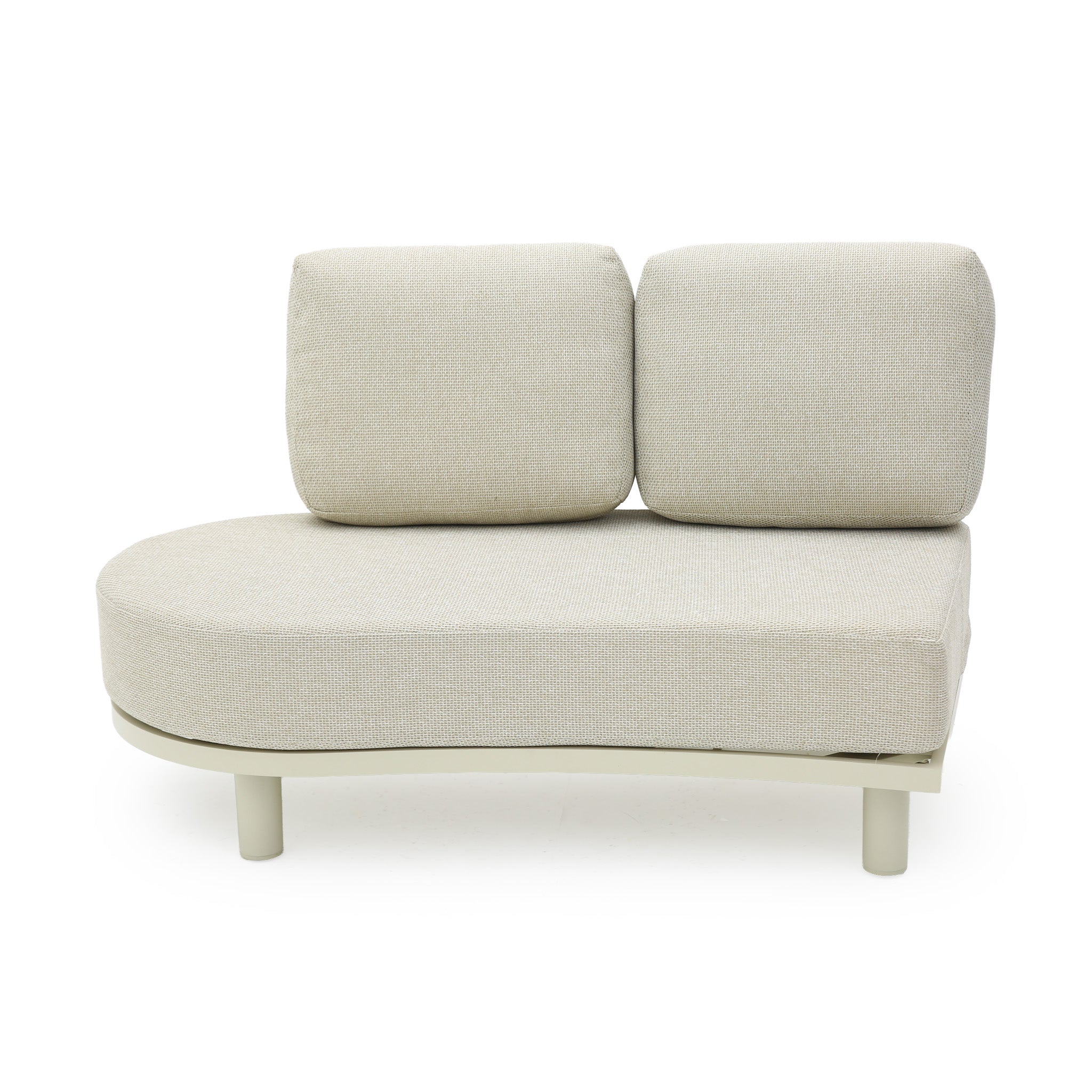 6 Seater Outdoor Corner Set - Cream White