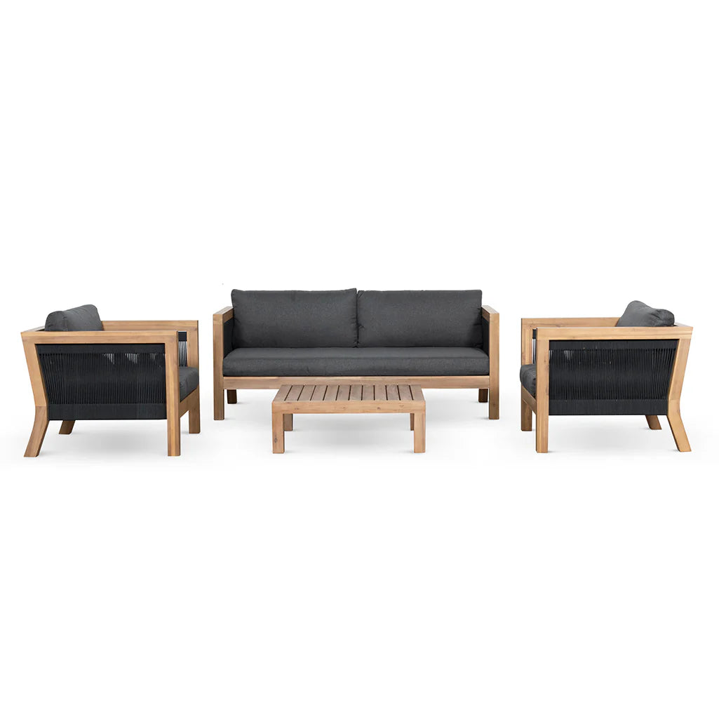 Showcasing Beleluna 4pcs Outdoor Lounge Set LS6727-EM Lounge Set by Calibre Furniturs