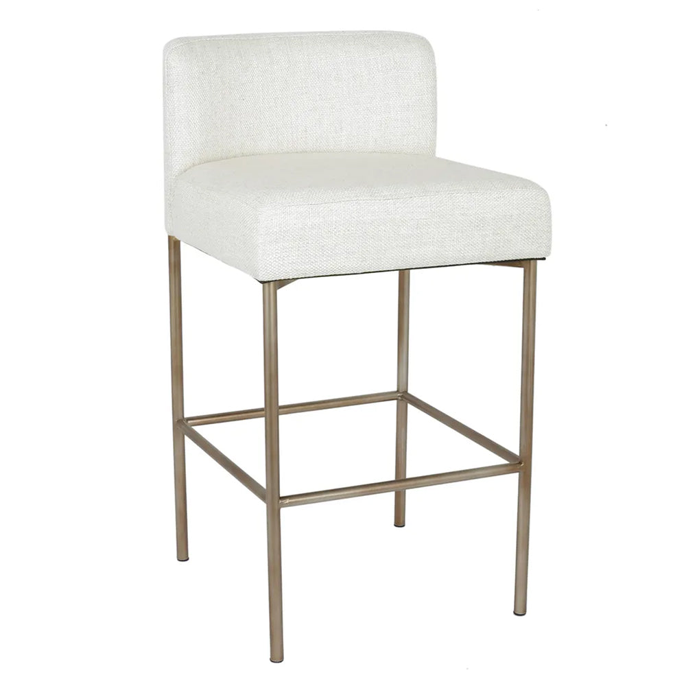 Leon Kitchen Stool - Natural Linen