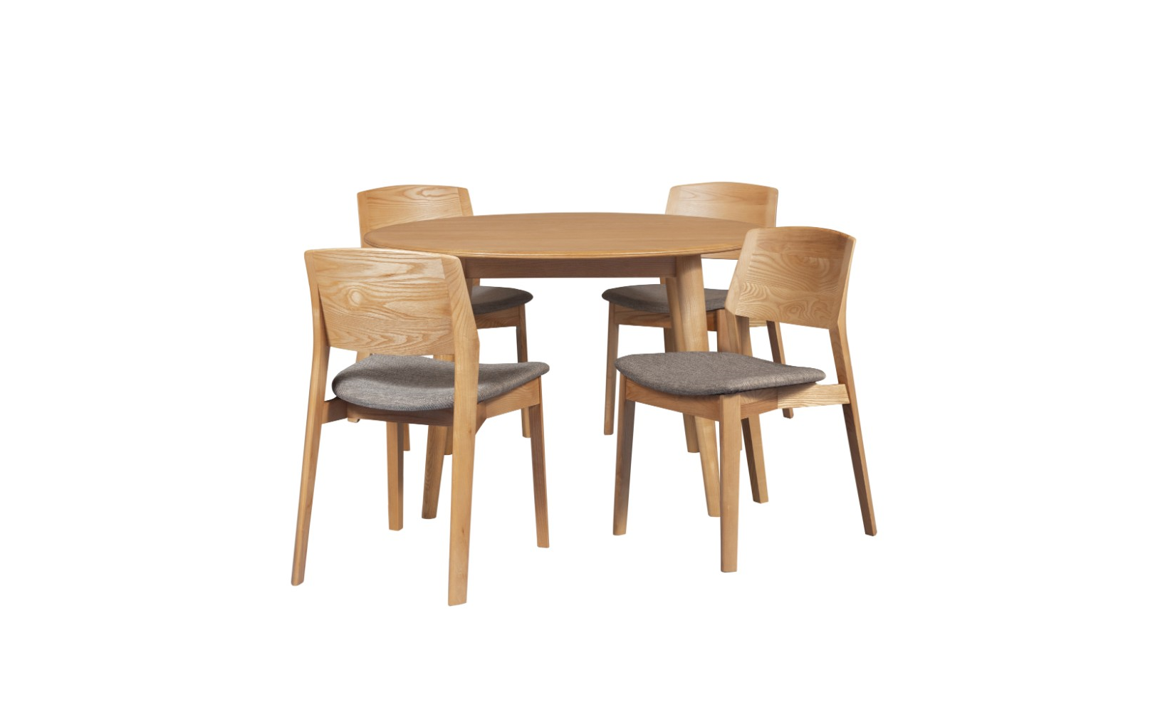 Lipwood Round Table with 4 Chairs Dining Set