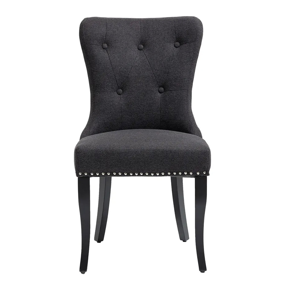 Lugano Dining Chair Set of 2 - Black