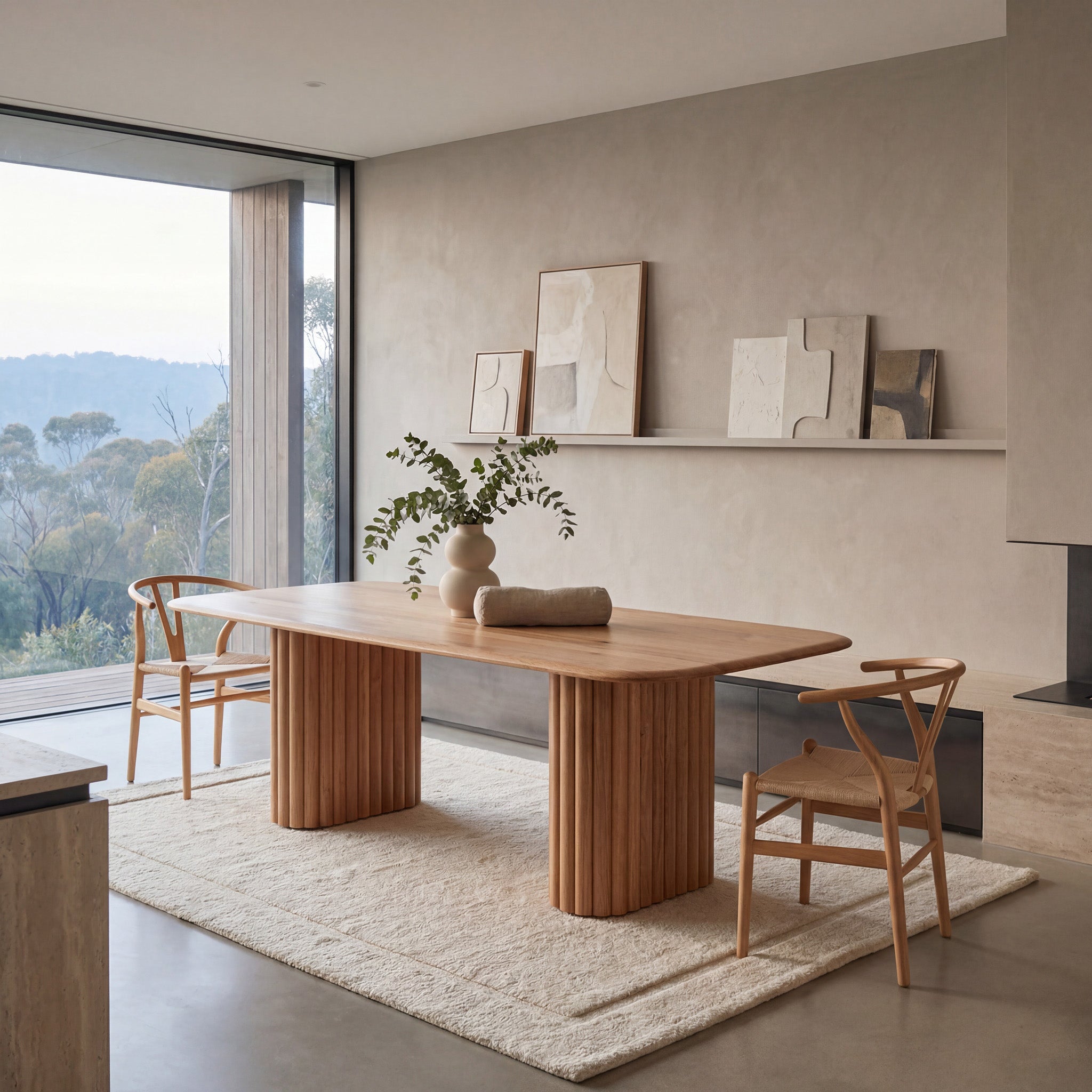CDT10666-MA 2.4m Dining Table - Natural