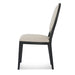 Light Beige Fabric Dining Chair - Black Frame (Set of 2) - image 6