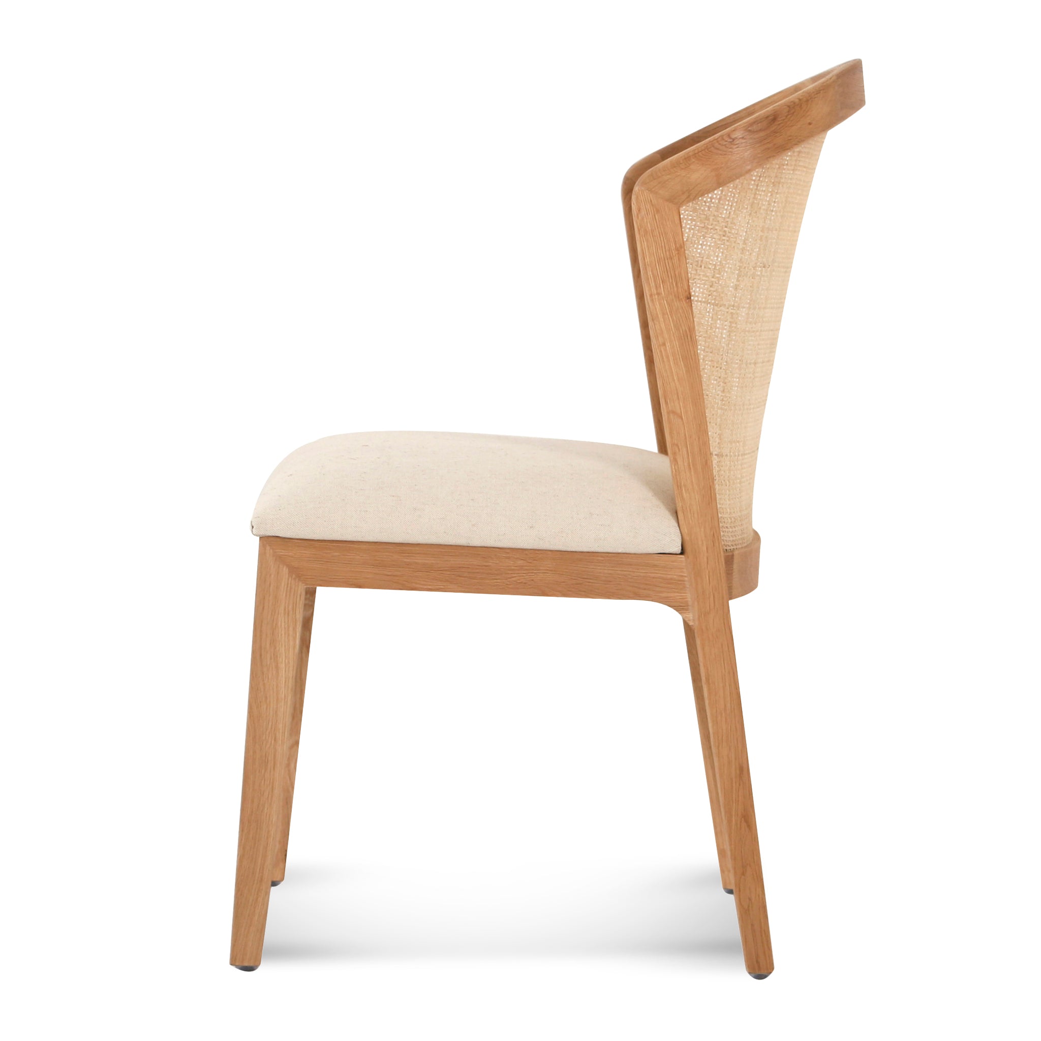 Set of 2 - Margie Fabric Dining Chair - Light Beige