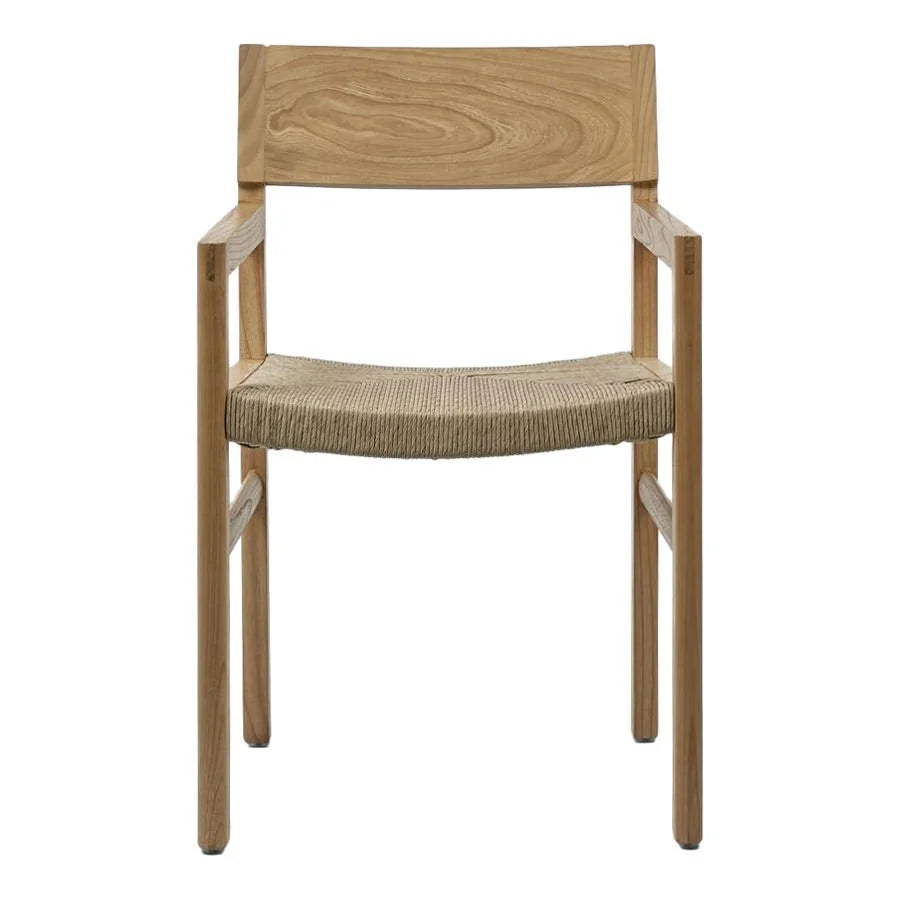 Loren Dining Chair with Arms - Natural