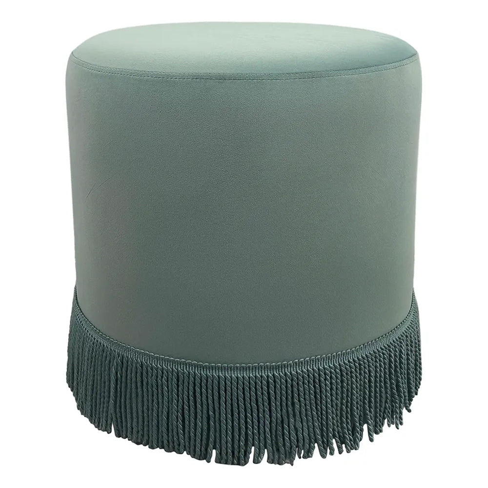 Nemi Stool - Duck Egg Blue Velvet