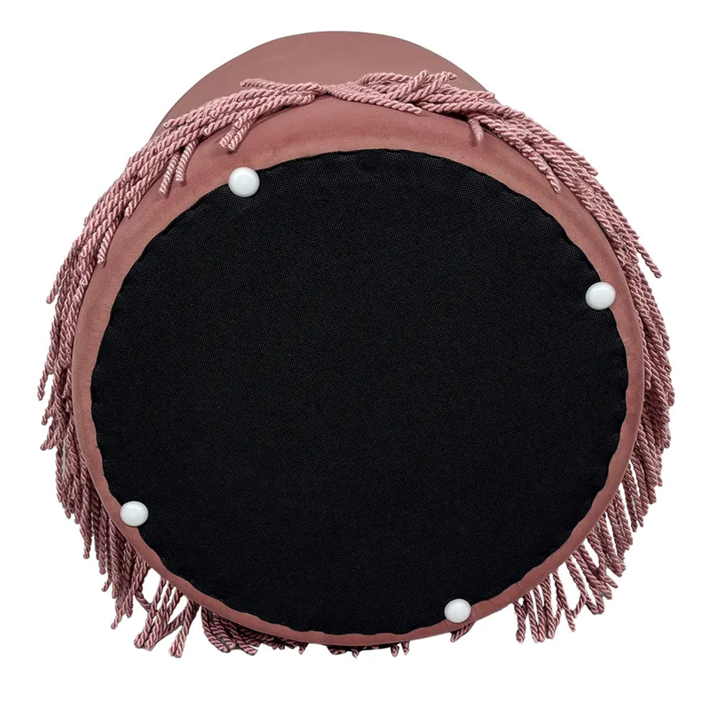 Nemi Stool - Soft Pink Velvet