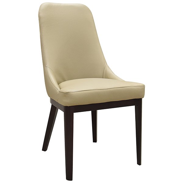 Nora Leather Dining Chair - Taupe