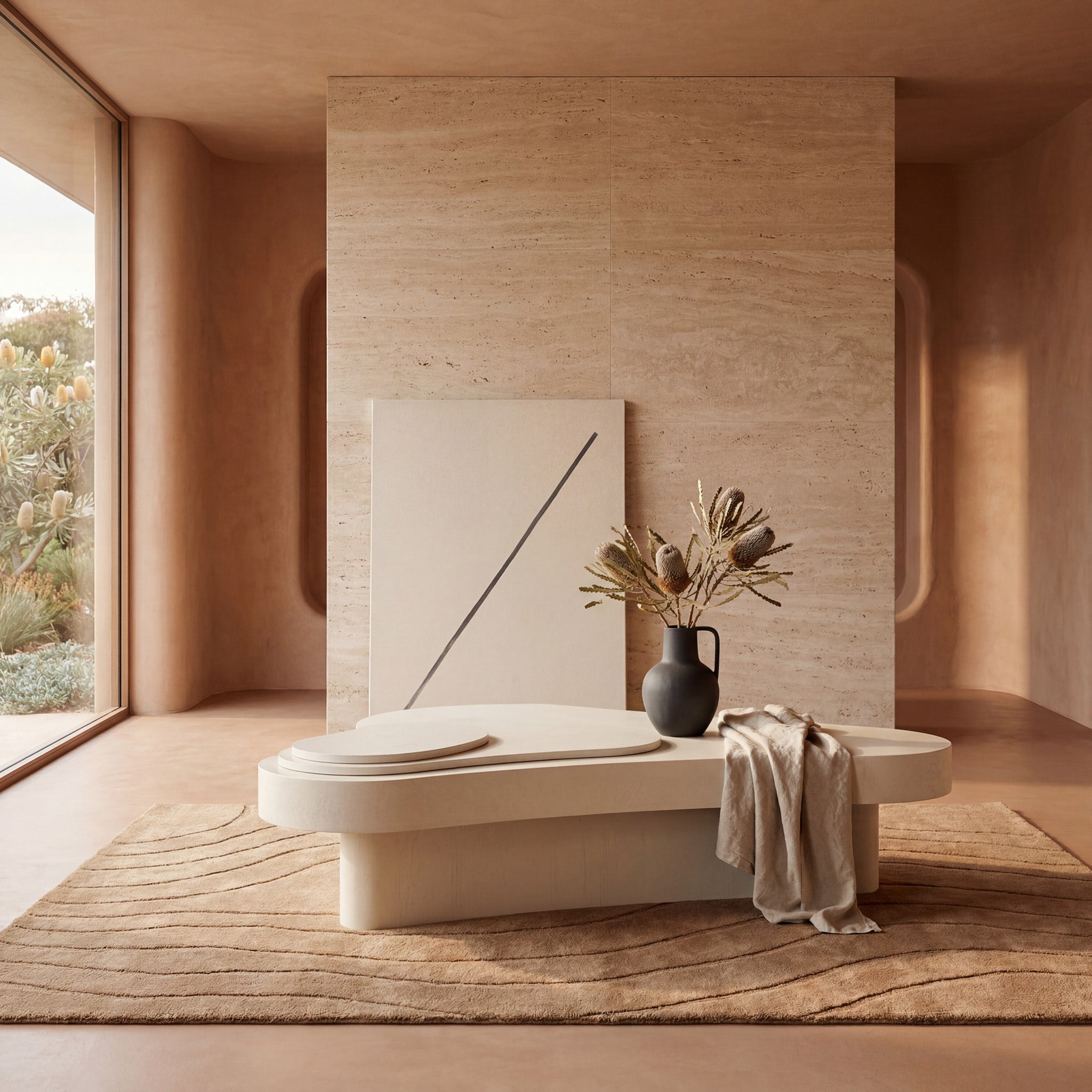 1.33m Coffee Table - Ivory Oat - image 2