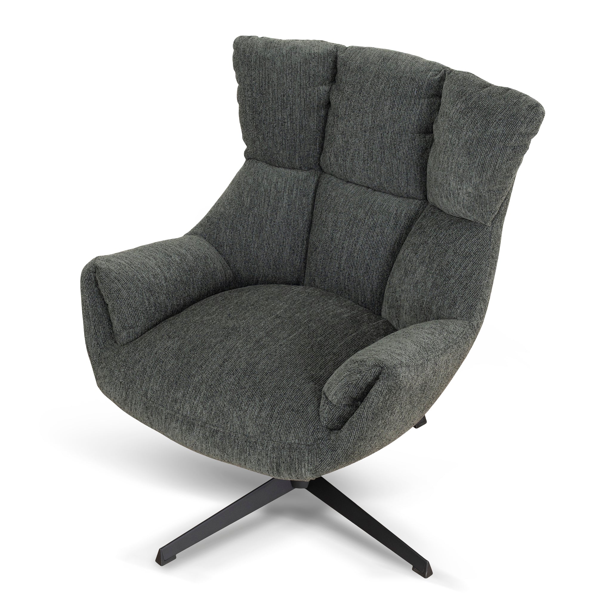 Swivel Armchair - Dark Fern Green - image 6